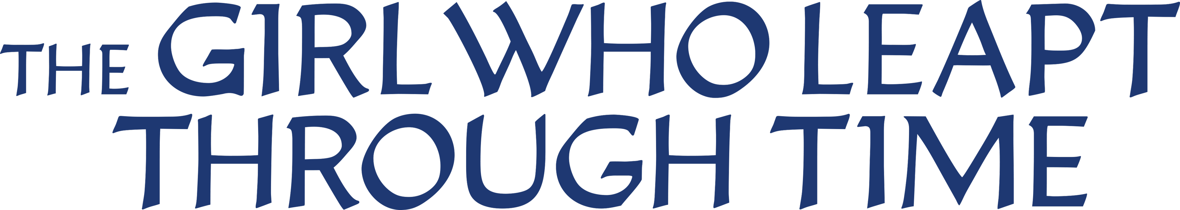 The Girl Who Leapt Through Time