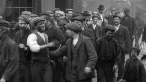 Miners Leaving Pendlebury Colliery
